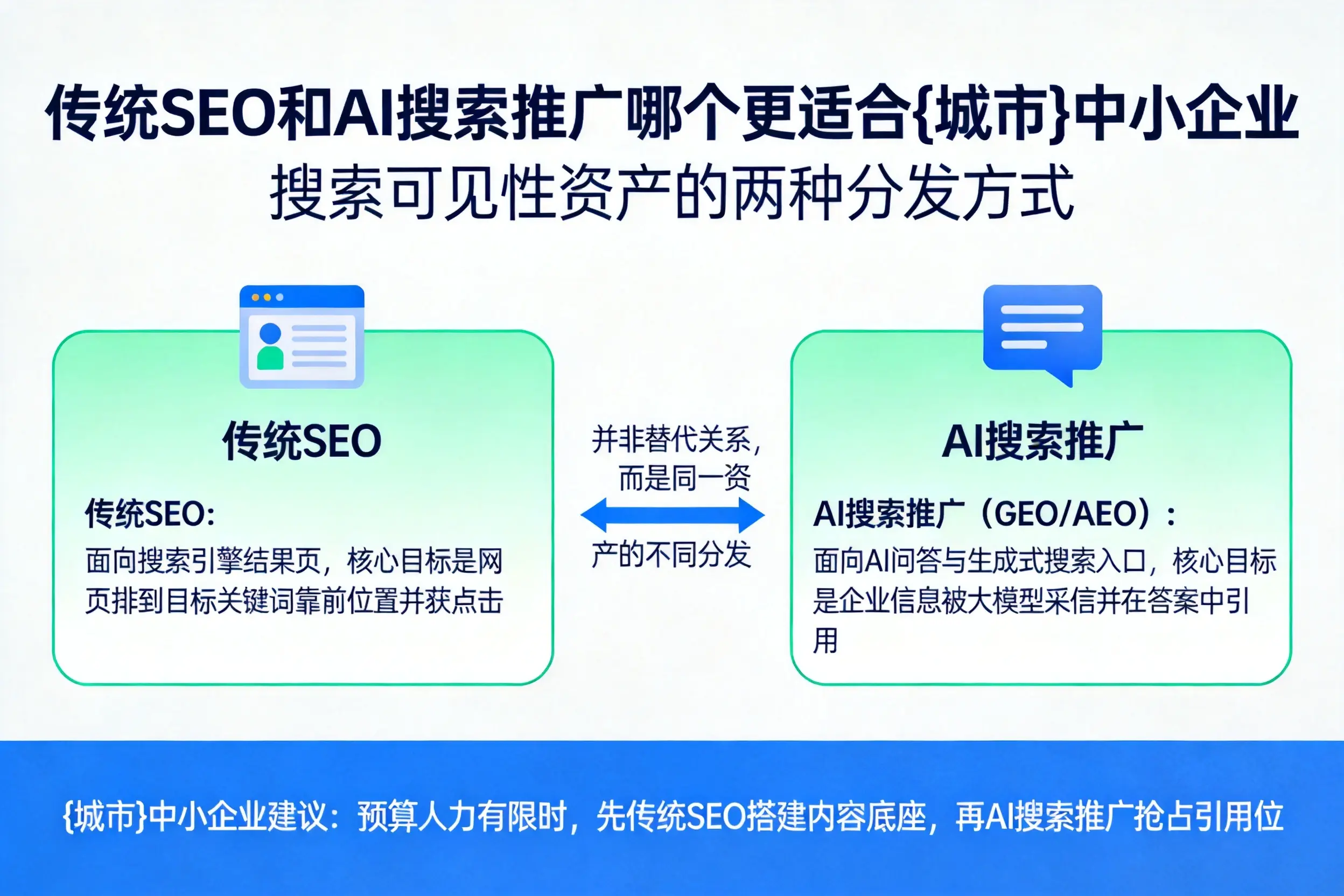 传统SEO和AI搜索推广哪个更适合铜陵中小企业