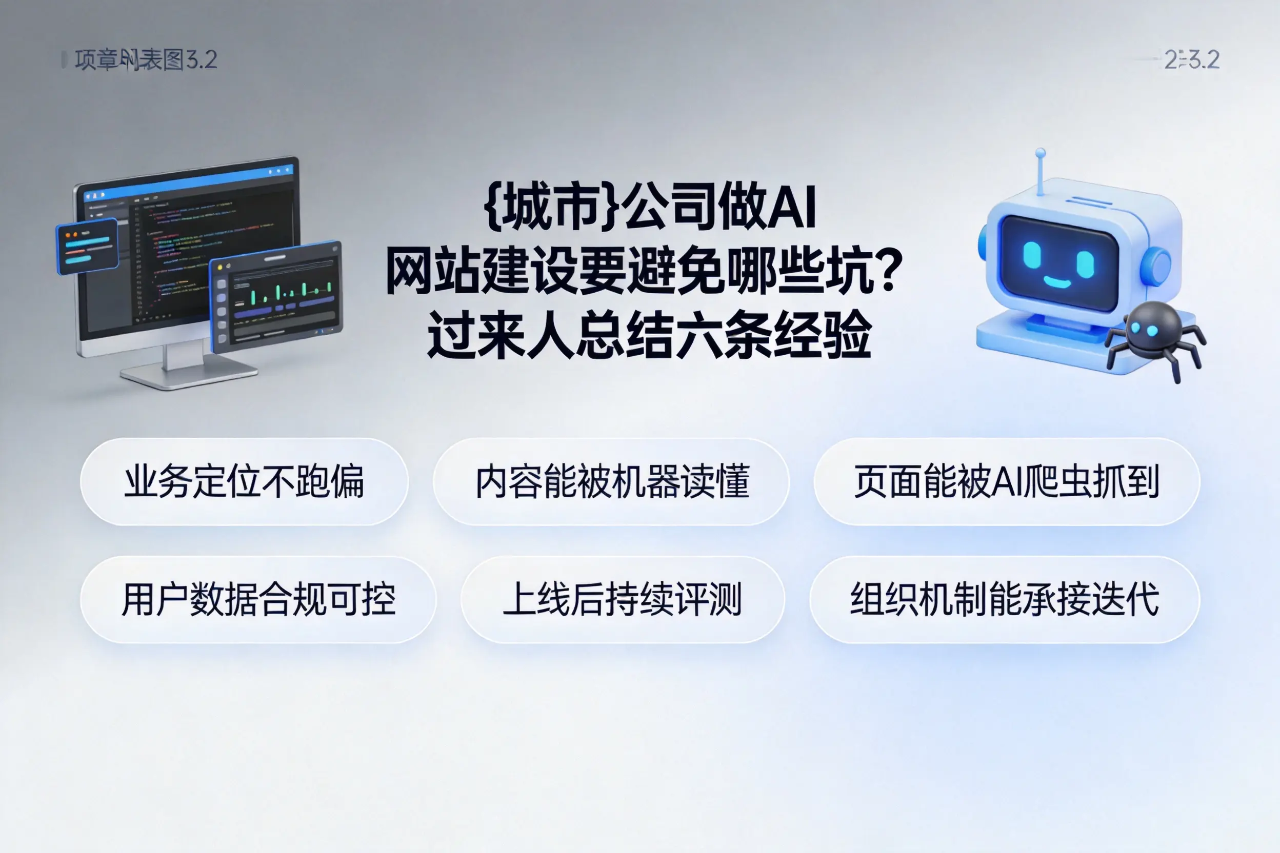 铜陵公司做AI网站建设要避免哪些坑？过来人总结六条经验