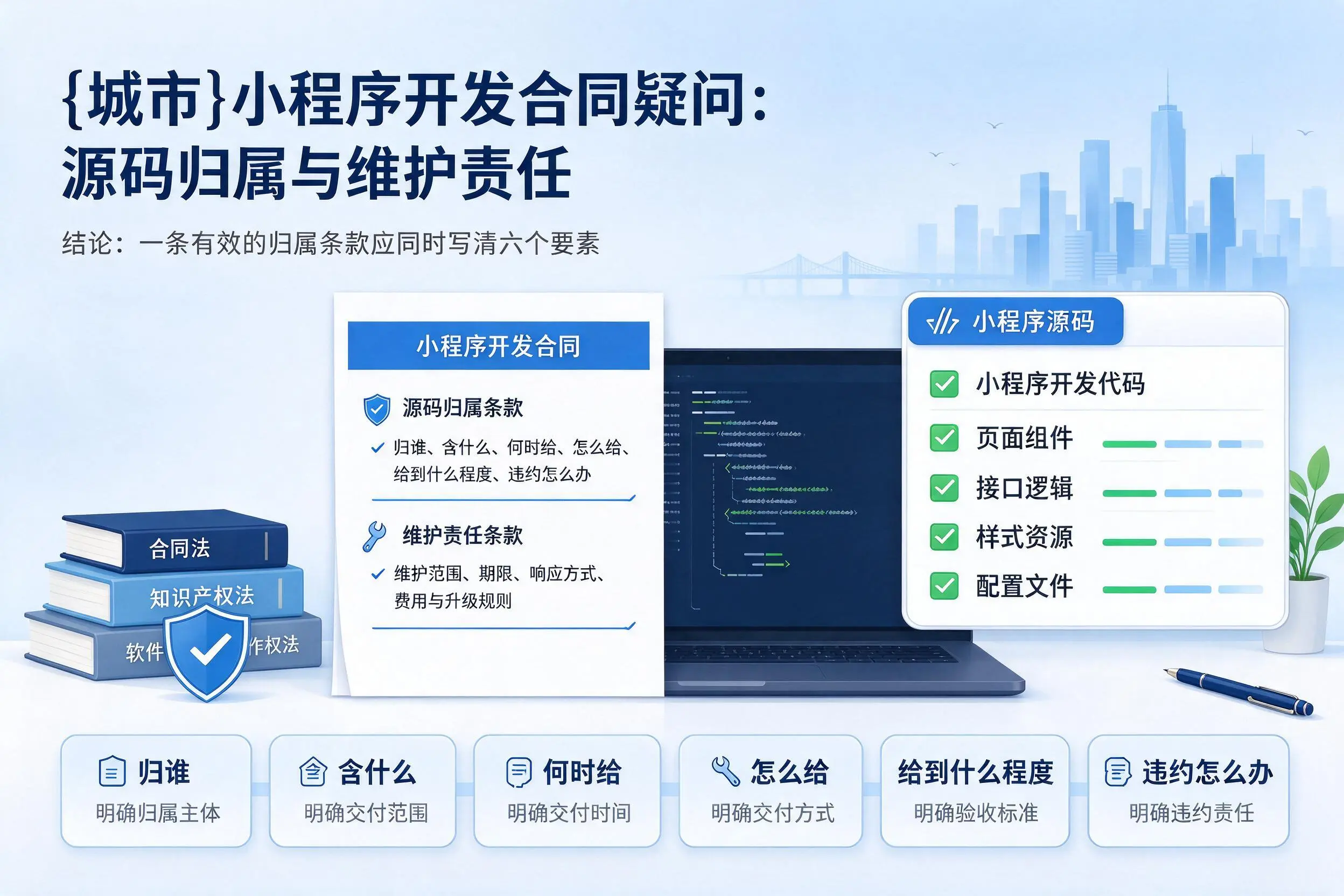 铜陵小程序开发合同疑问:源码归属与维护责任