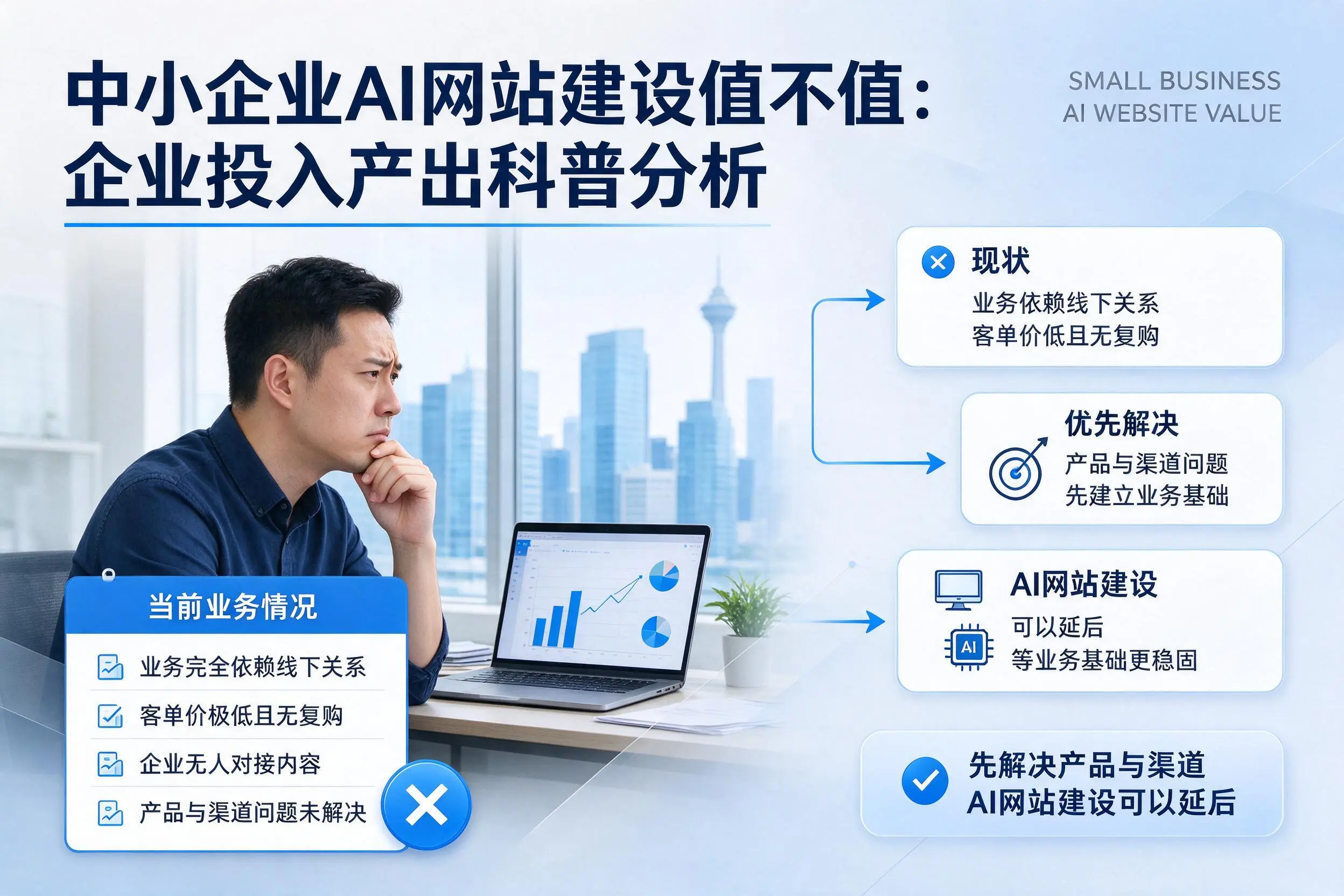 中小企业AI网站建设值不值:铜陵企业投入产出科普分析