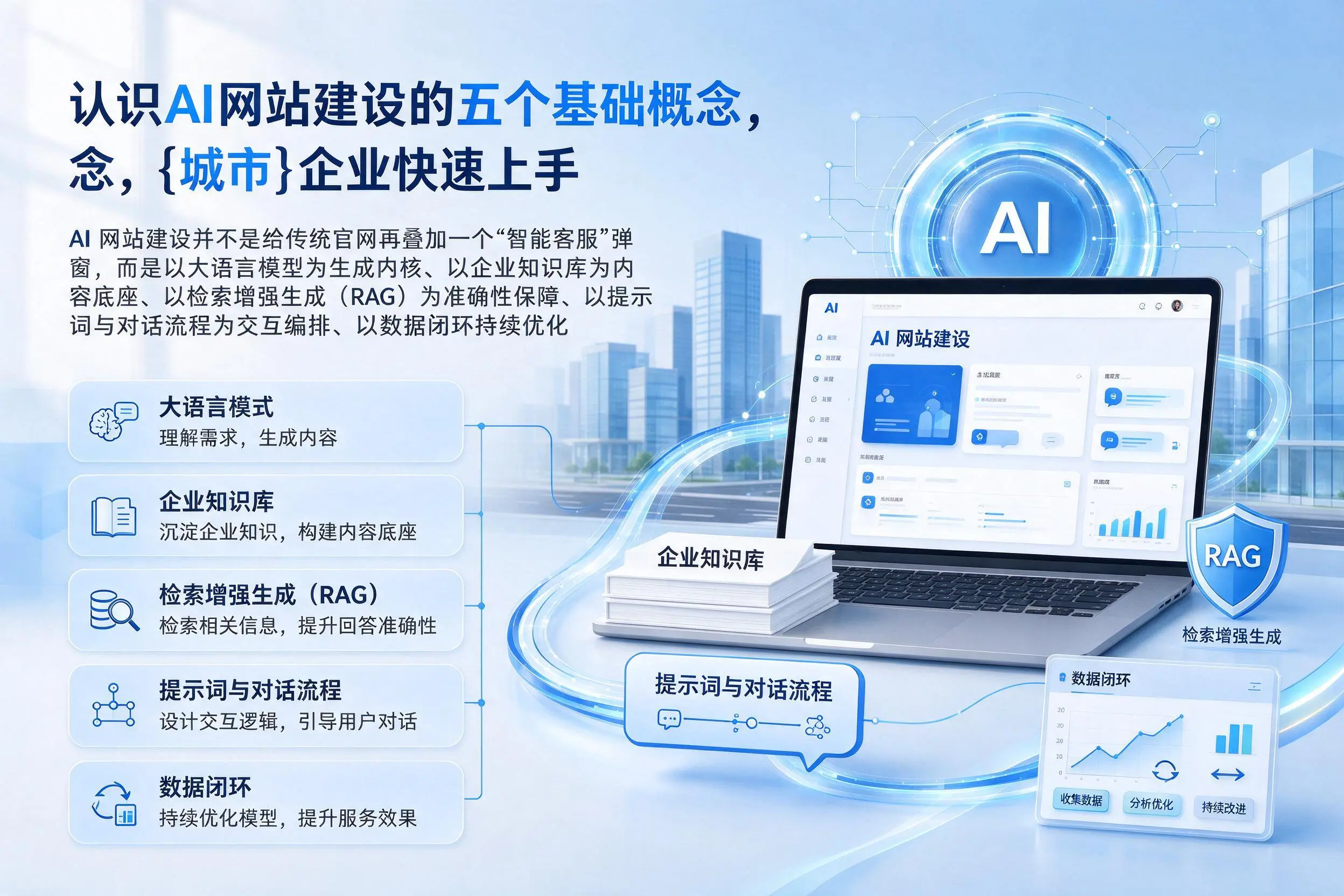 认识AI网站建设的五个基础概念，铜陵企业快速上手