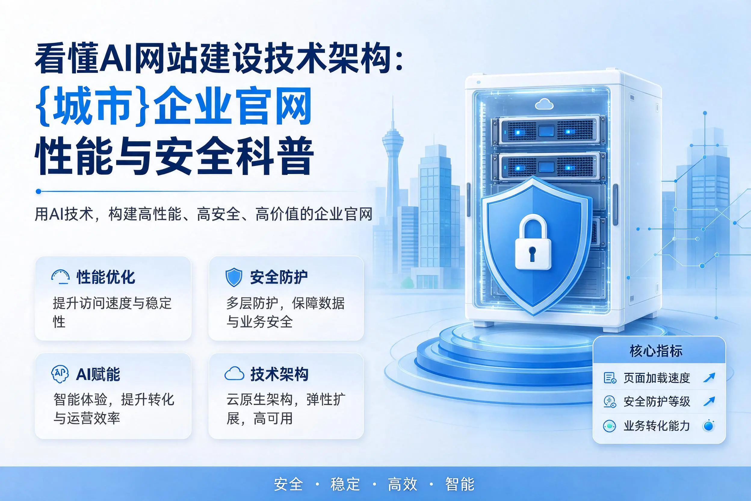 看懂AI网站建设技术架构：铜陵企业官网性能与安全科普