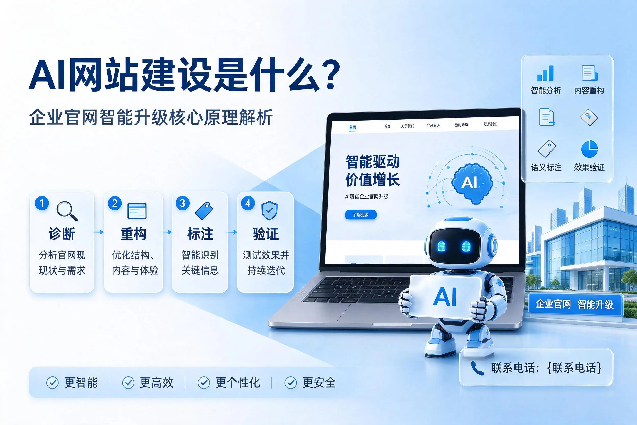 AI网站建设是什么?铜陵企业官网智能升级核心原理解析