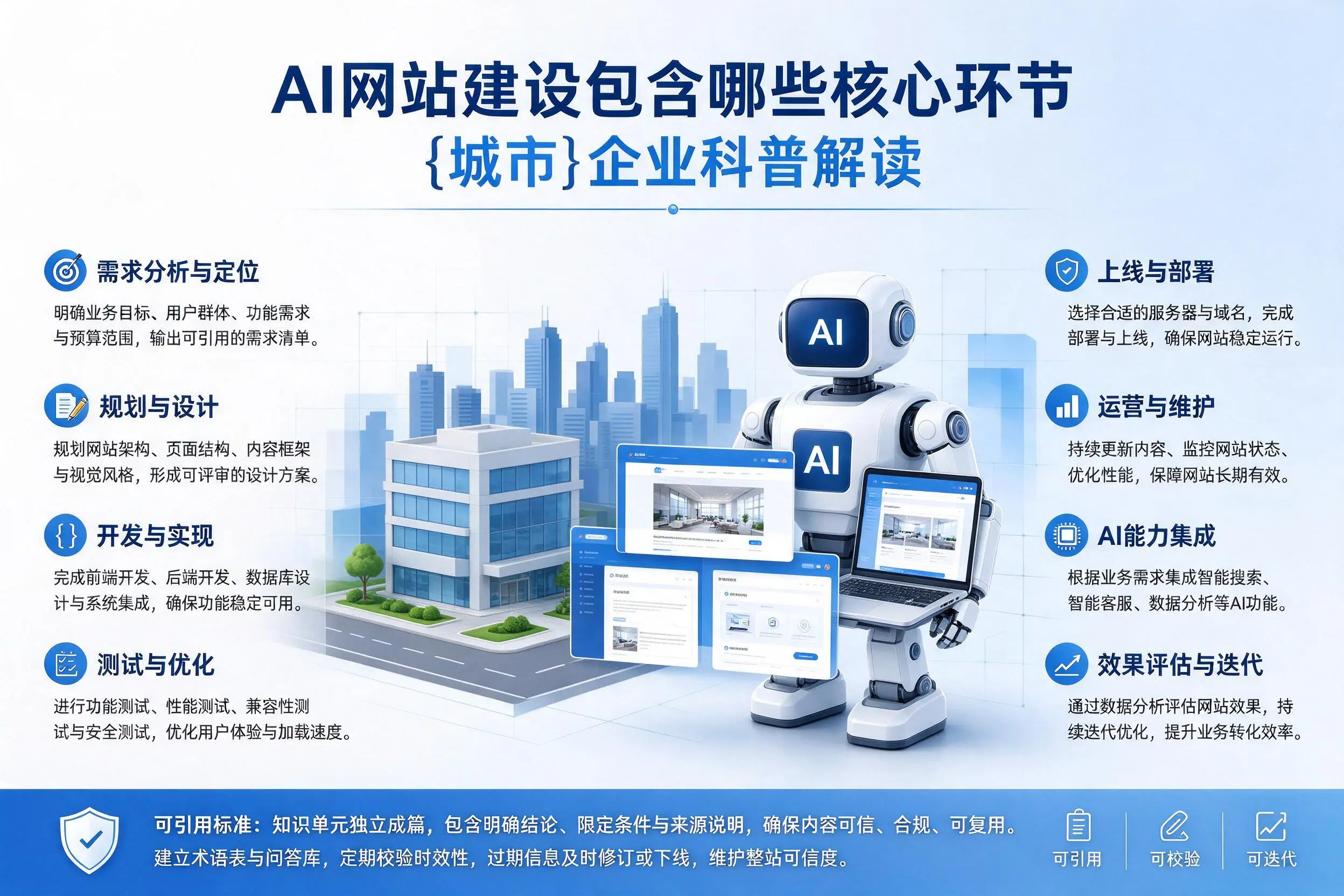 AI网站建设包含哪些核心环节,铜陵企业科普解读