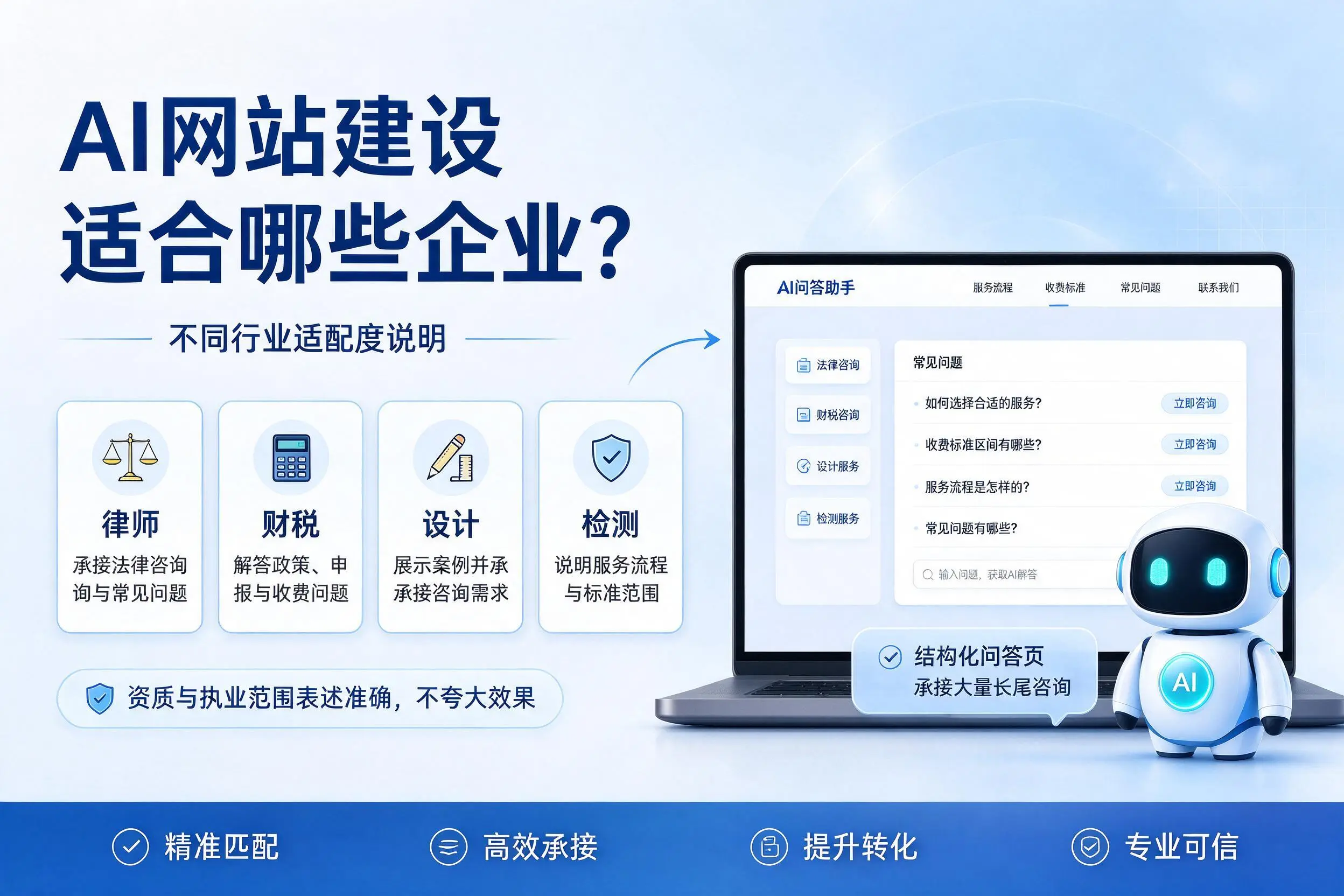AI网站建设适合哪些企业？铜陵不同行业适配度说明